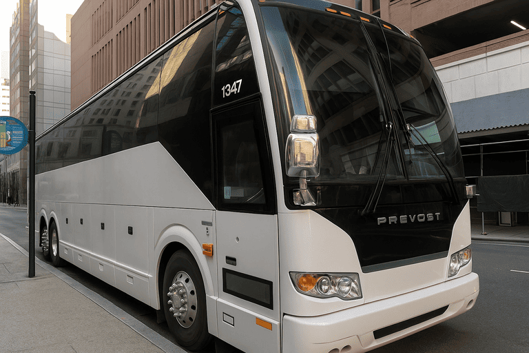 a Charter Bus Rental Corvallis coach bus